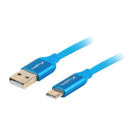 cable usb-a a usb-c trenzado con carga rápida quick charge 3.0 1 m ca-usbo-22cu-0010-bl