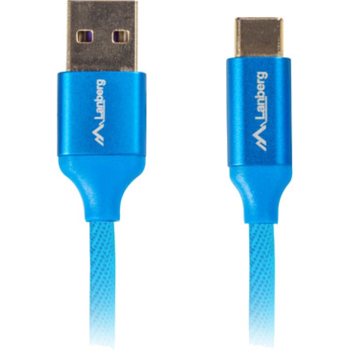 LANBERG Cavo intrecciato da USB-A a USB-C con ricarica