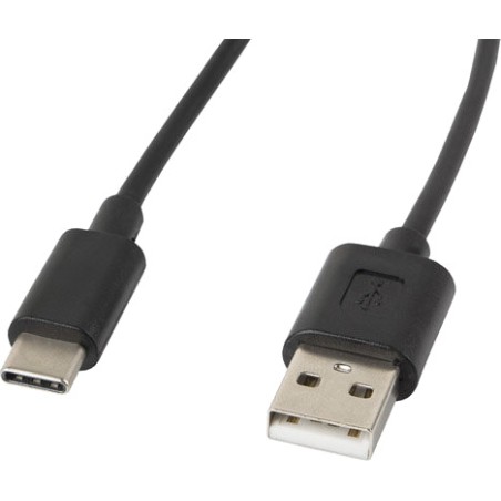 cable usb-a 2.0 a usb-c para carga y datos 180 cm ca-usbo-10cc-0018-bk