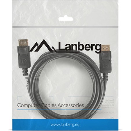 kábel displayport s konektormi typu samec 4k 3 m ca-dpdp-10cc-0030-bk