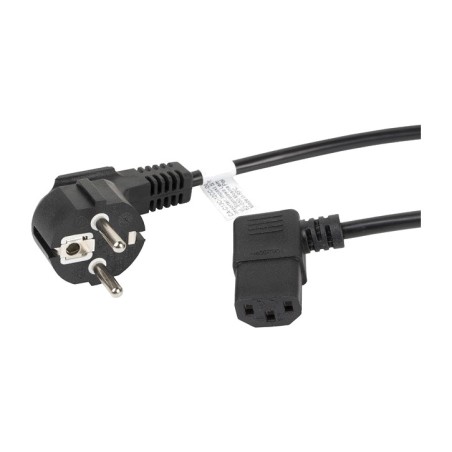kotni napajalni kabel schuko za računalnik in monitor cee-7/7 iec-c13 vde 180 cm ca-c13c-12cc-0018-bk