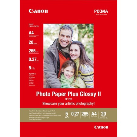 papel fotográfico brillante para inyección de tinta pp-201 a4 260g 20 uds