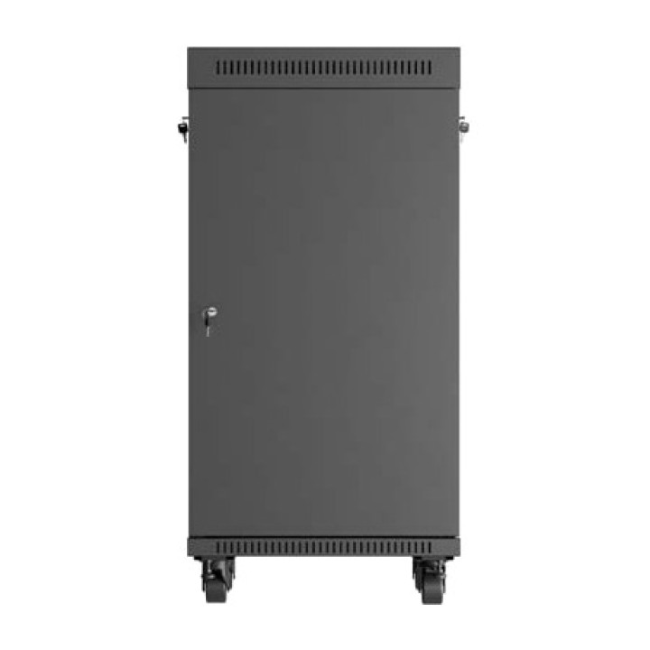LANBERG Szafa rack podłogowa z przeszklonymi drzwiami i