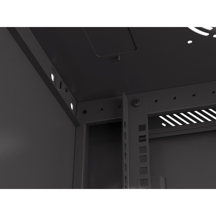 LANBERG Armario rack con puerta perforada para montaje en pared 19" 4U 600X450MM WF01-6404-23B DSP0000042398