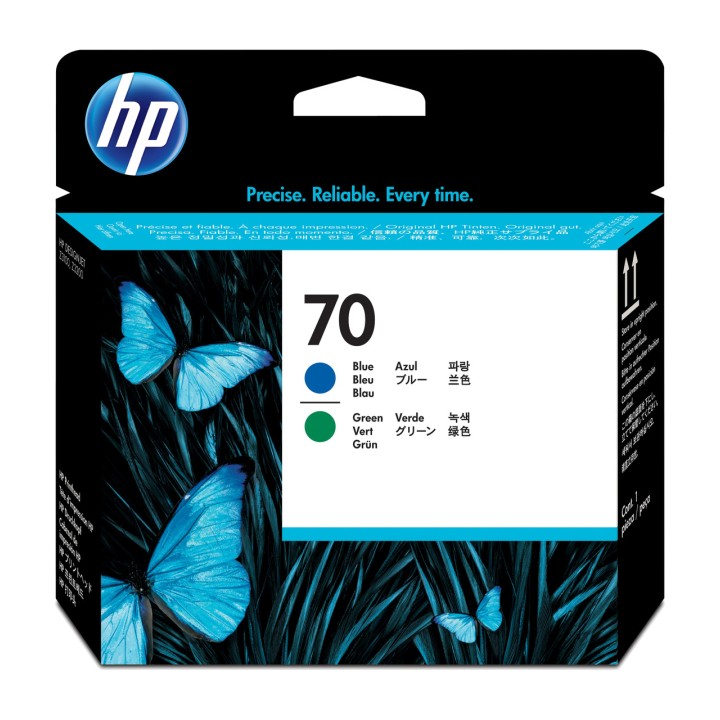 HP Tisková hlava modrá a zelená pro plotr DESIGNJET-70