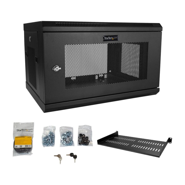 STARTECH.COM Ντουλάπι rack τοίχου με 2 στήλες και ράφι 6U
