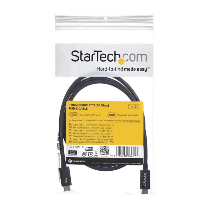 STARTECH.COM Cablu pasiv Thunderbolt 3 cu conectori USB-C