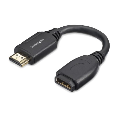 alargador hdmi 2.0 macho a hembra 4k60hz hdr 15 cm hd2mf6inl