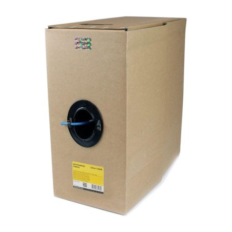 ethernet kábeltekercs telepítéshez cat6 cmr utp 23awg 304,8 m wir6cmrbl