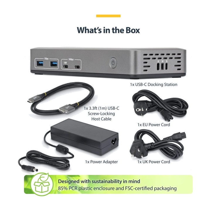 STARTECH.COM Docking station USB-C 10 in 1 per laptop