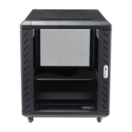 dulap rack închis demontabil cu rotile 12u 19" 36" rk1236bkf