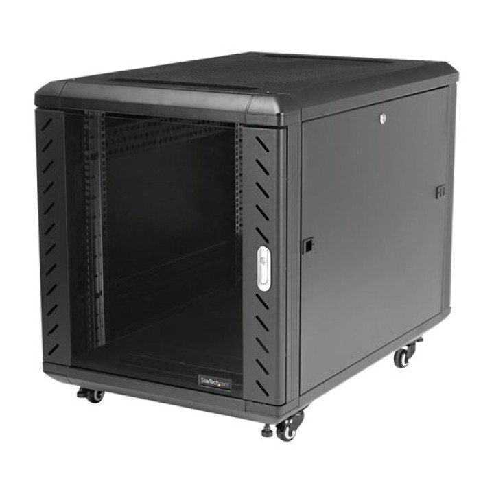 STARTECH.COM Armadio rack chiuso da assemblare con ruote 12U