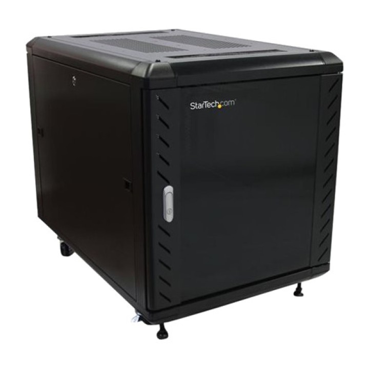 STARTECH.COM Lukket afmonterbart rackskab med hjul 12U 19"