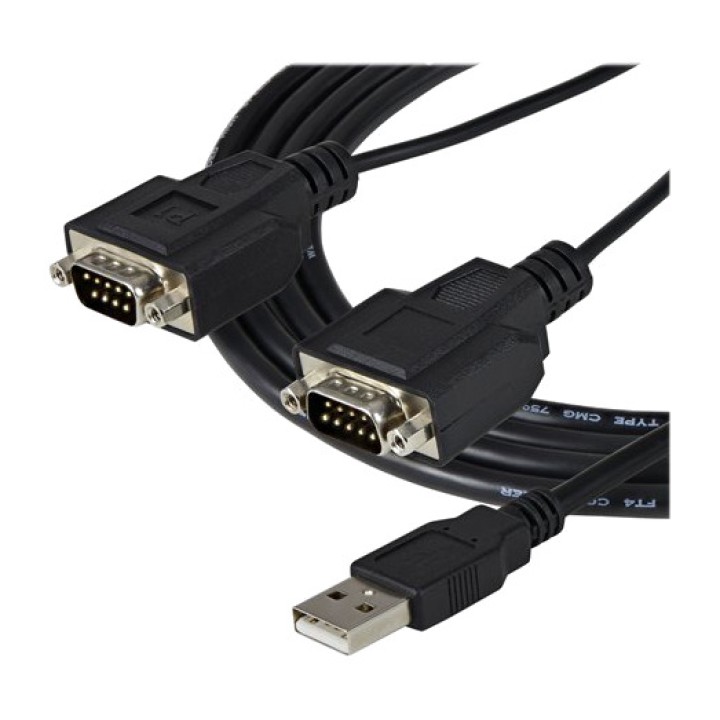 STARTECH.COM Cablu adaptor USB-A la port serial dublu RS232