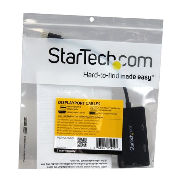 STARTECH.COM 3-in-1-Adapter von Mini DisplayPort auf VGA,