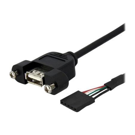 cavo usb 2.0 per montaggio a pannello, da usb-a femmina a connettore interno 30 cm usbpnlafhd1