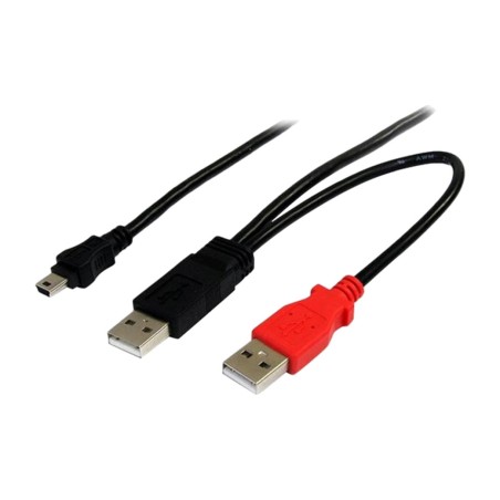 καλώδιο y usb 2.0 σε mini usb-b για εξωτερικό σκληρό δίσκο 180 cm usb2habmy6