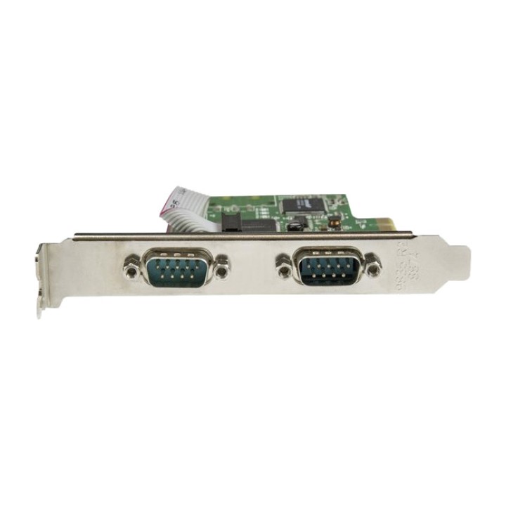 STARTECH.COM Tarjeta serie PCI Express con 2 puertos RS232