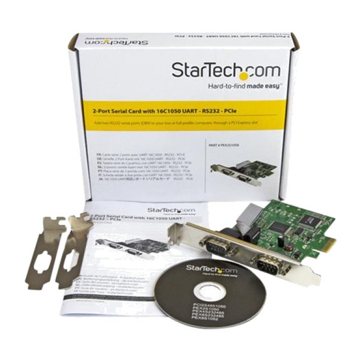 STARTECH.COM PCI Express serial card with 2 ports RS232 DB9
