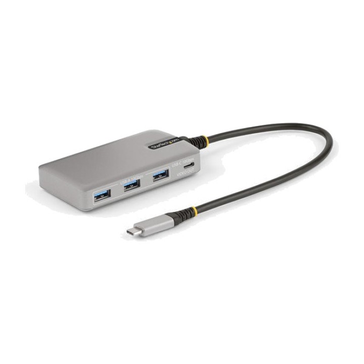 STARTECH.COM Hub USB-C de 4 puertos con carga rápida y Power Delivery 3.2-GEN2 10GBPS 3XUSB-A HB31C3A1CDPPD3 DSP0000039008