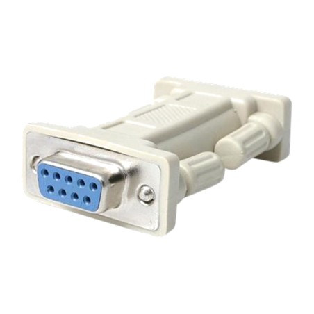 σειριακός προσαρμογέας rs232 db9 μηδενικού modem με θηλυκούς συνδέσμους nm9ff