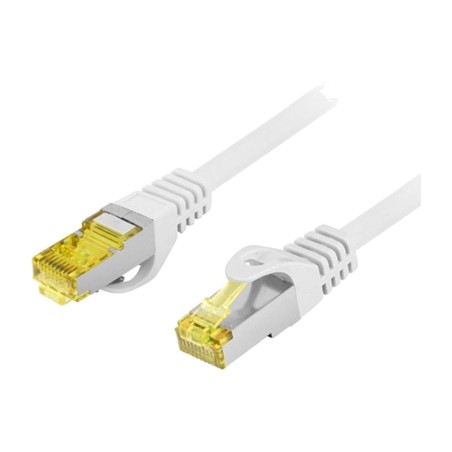 latiguillo de red en cobre puro con doble apantallamiento y conectores rj45 cat6a s/ftp lszh 50 cm