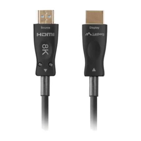 cable hdmi óptico activo con conectores macho aoc v2.1 8k 60hz 50 m ca-hdmi30fb-0500-bk
