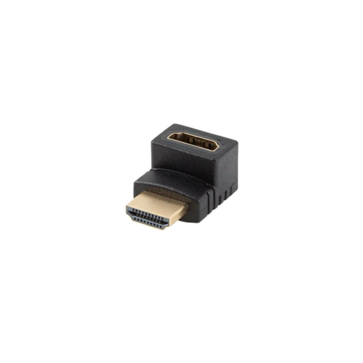 LANBERG Upward-angled male-to-female video adapter HDMI-2.0