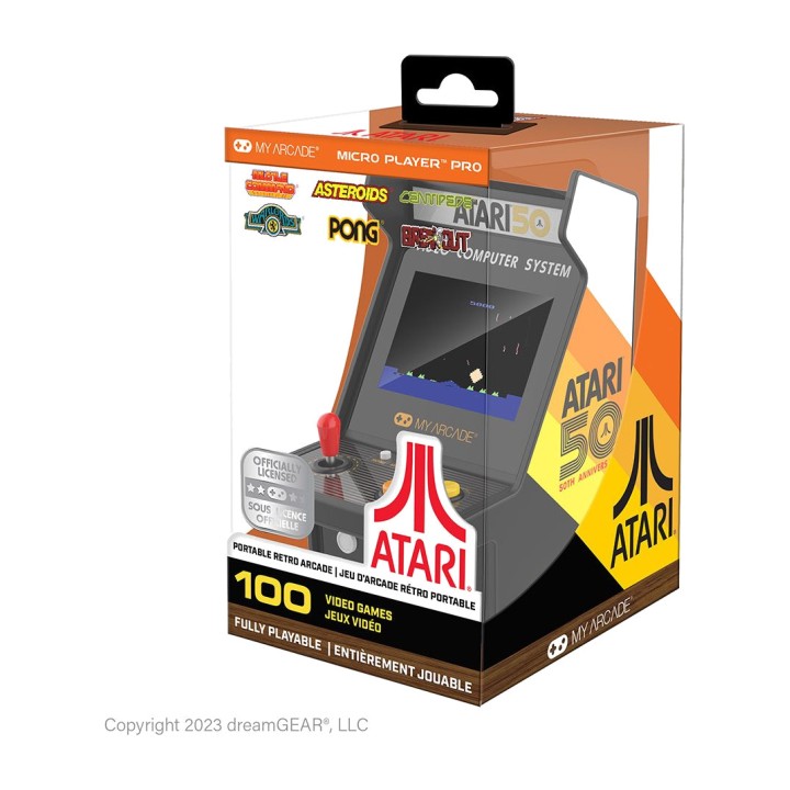 MY ARCADE Minimáquina recreativa portátil con 100 juegos MICRO-PLAYER PRO ATARI 6,75 PULG 51912