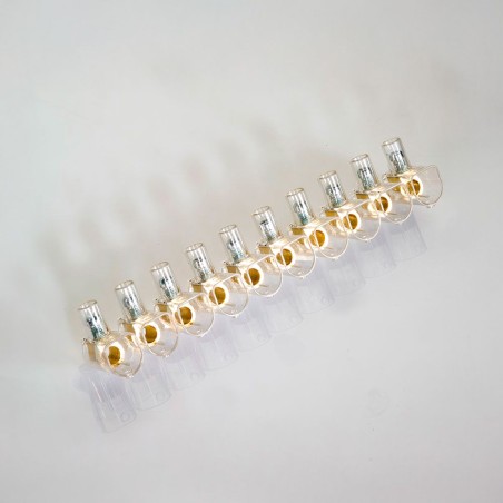 transparent blind terminal block 10-polos