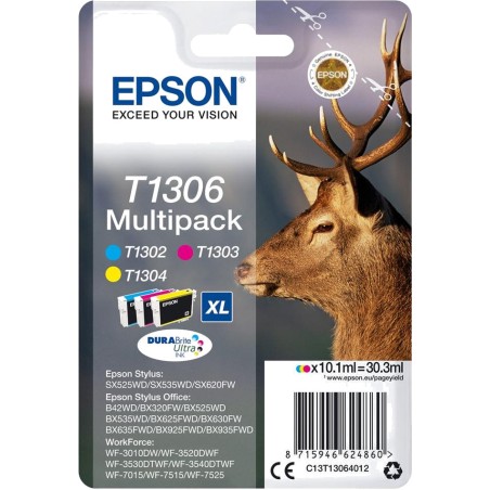 pack con cartuchos de tinta t130-durabrite ultra 3 uds