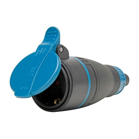 base móvil bipolar con toma de tierra y tapa 16 a 250 v ip44 3x1,5 mm2