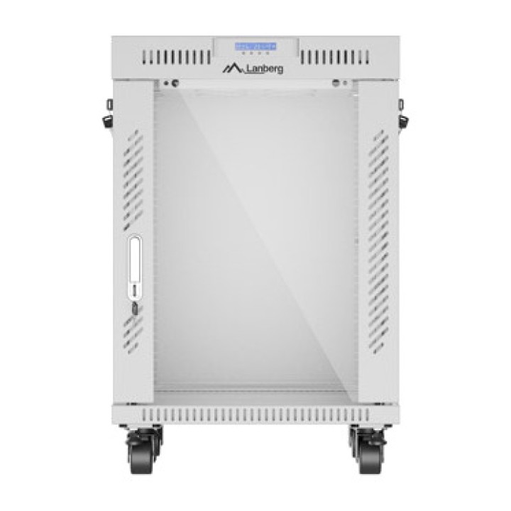 LANBERG Armari rack de terra amb porta de vidre i pantalla