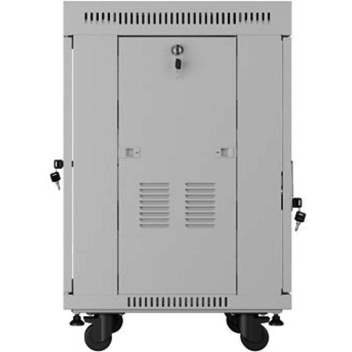 LANBERG Armari rack de terra amb porta de vidre i pantalla