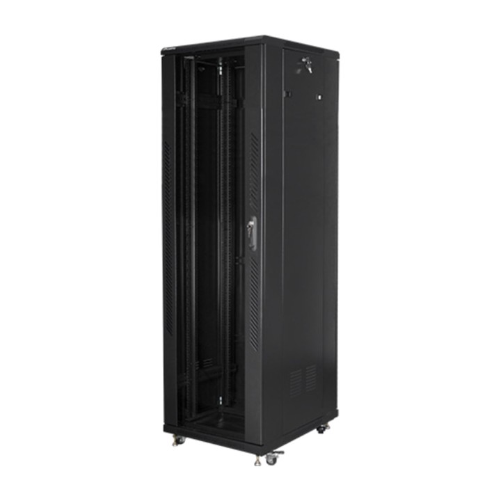 LANBERG Ντουλάπι δαπέδου rack με γυάλινη πόρτα 19" 42U