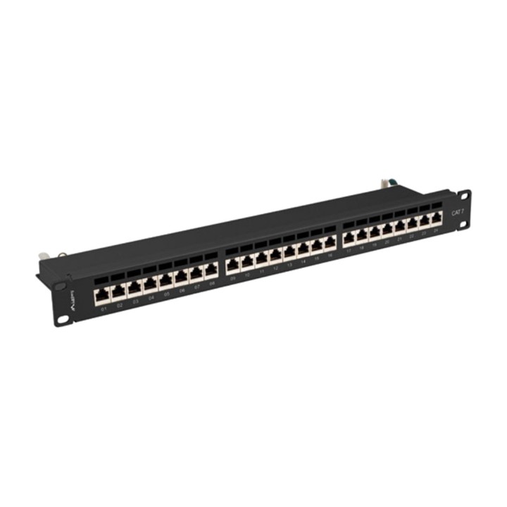 LANBERG 24-port shielded patch panel for rack cabinet 19" 1U