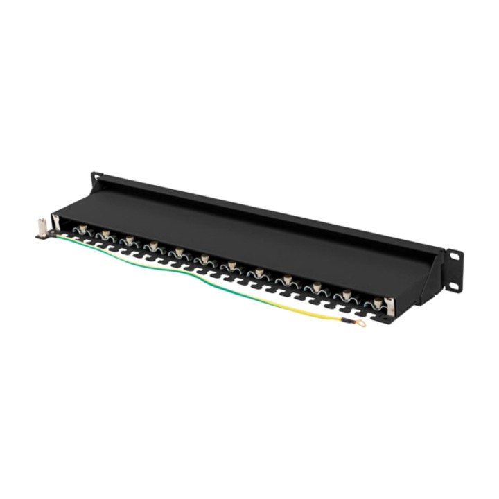 LANBERG Patch panel apantallado de 24 puertos para armario