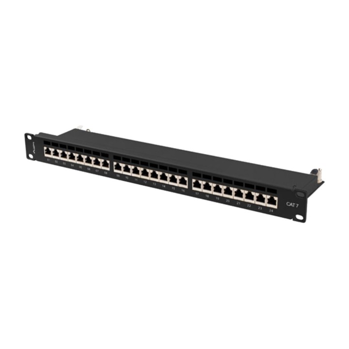 LANBERG 24-port shielded patch panel for rack cabinet 19" 1U