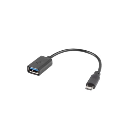 câble adaptateur mâle-femelle pour téléphone mobile micro-usb-usb-a 2.0-otg 15 cm