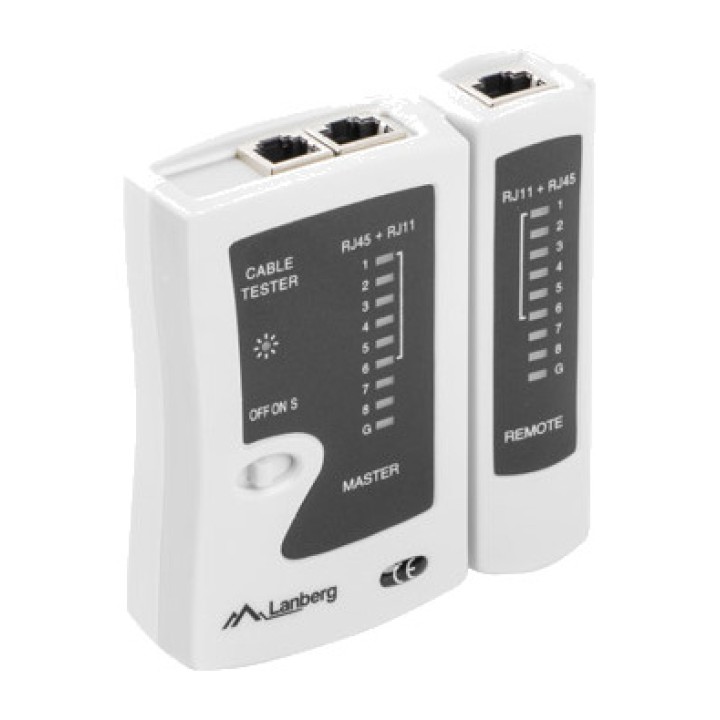 LANBERG Kit d’outils réseau avec testeur, dénudeur de câbles