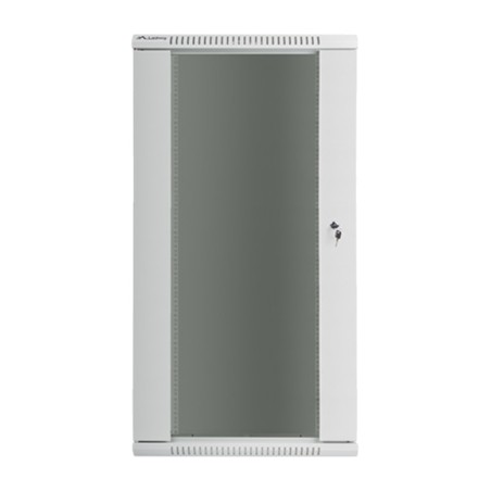 wandmontierter rackschrank mit glastür 19" 27u 600x450mm wf01-6427-10