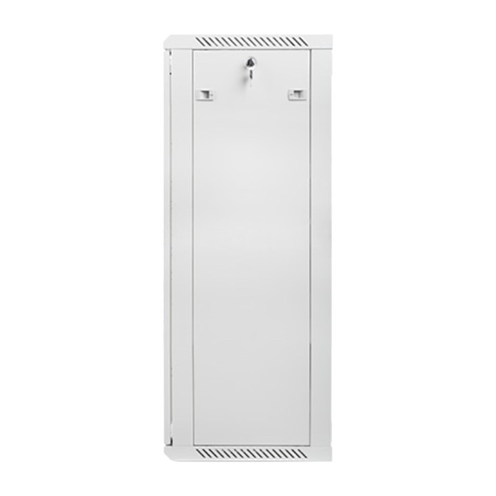 LANBERG Rack szekrény üvegajtóval falra szereléshez 19" 27U