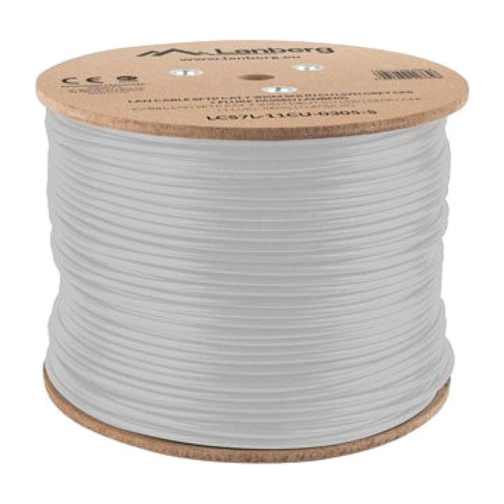 LANBERG Bobine de câble Ethernet rigide en cuivre pur pour