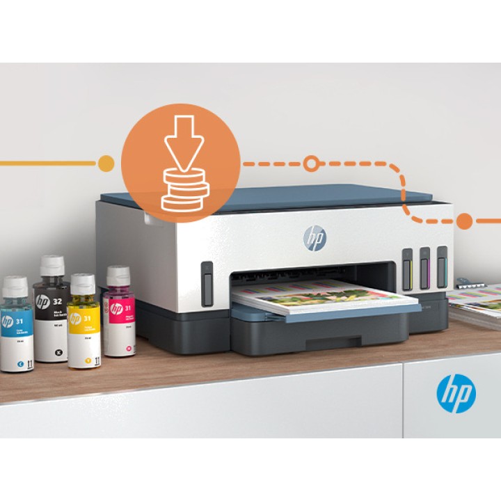 HP Stampante multifunzione con serbatoio d’inchiostro SMART