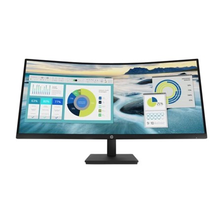 gebogener led-monitor fürs büro p34hc g4 34" wqhd-usb-c