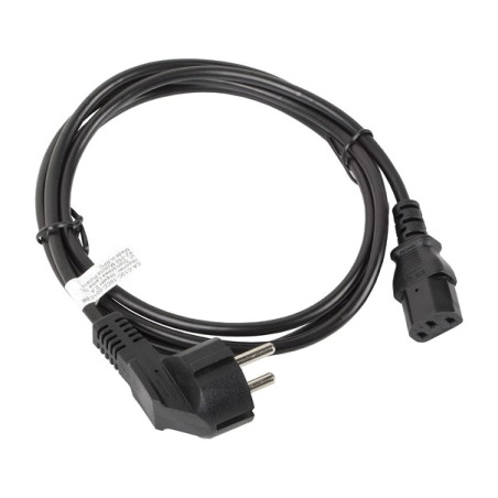 napájecí kabel schuko pro počítač a monitor cee-7/7 iec-c13 180 cm ca-c13c-10cc-0018-bk