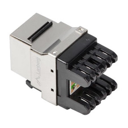 connettore femmina keystone schermato a inserimento rj45 cat.6 ftp 180º ksf6-1000