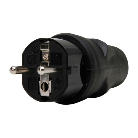 stecker mit schutzkontakt 2p+t 16 a 250 v ip20 3x1,5 mm2