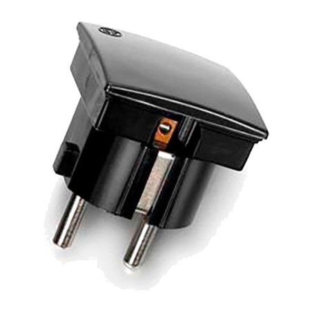 Ștecher cu contact de împământare și ieșire laterală 2p+t 4,8 mm