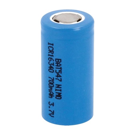 wiederaufladbare lithiumbatterie ohne schutzschaltung lc16340 3,7 v 700 mah 33 mm